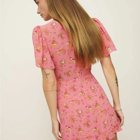 Reformation Floral Pink Dress - Picture 10 of 11
